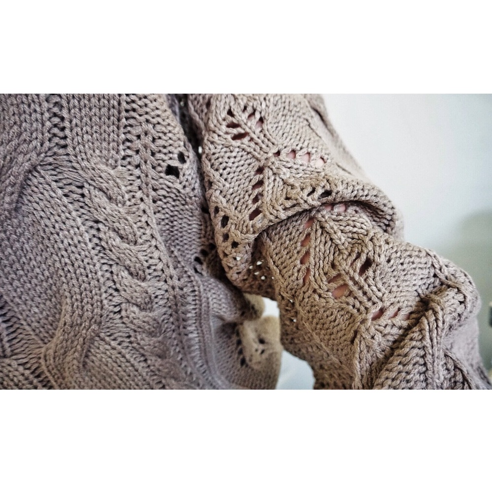 ❤️ LAST ONE! Mocha Loose Knit Oversized Sweater - Picture 3 of 7